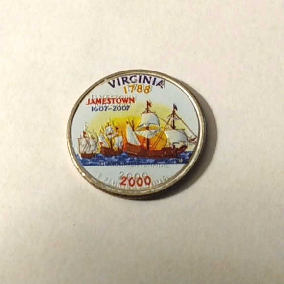 2000 COLORIZED US MINT STATE QUARTERS  Complete Set of 5 Coins   - Picture 3 of 7